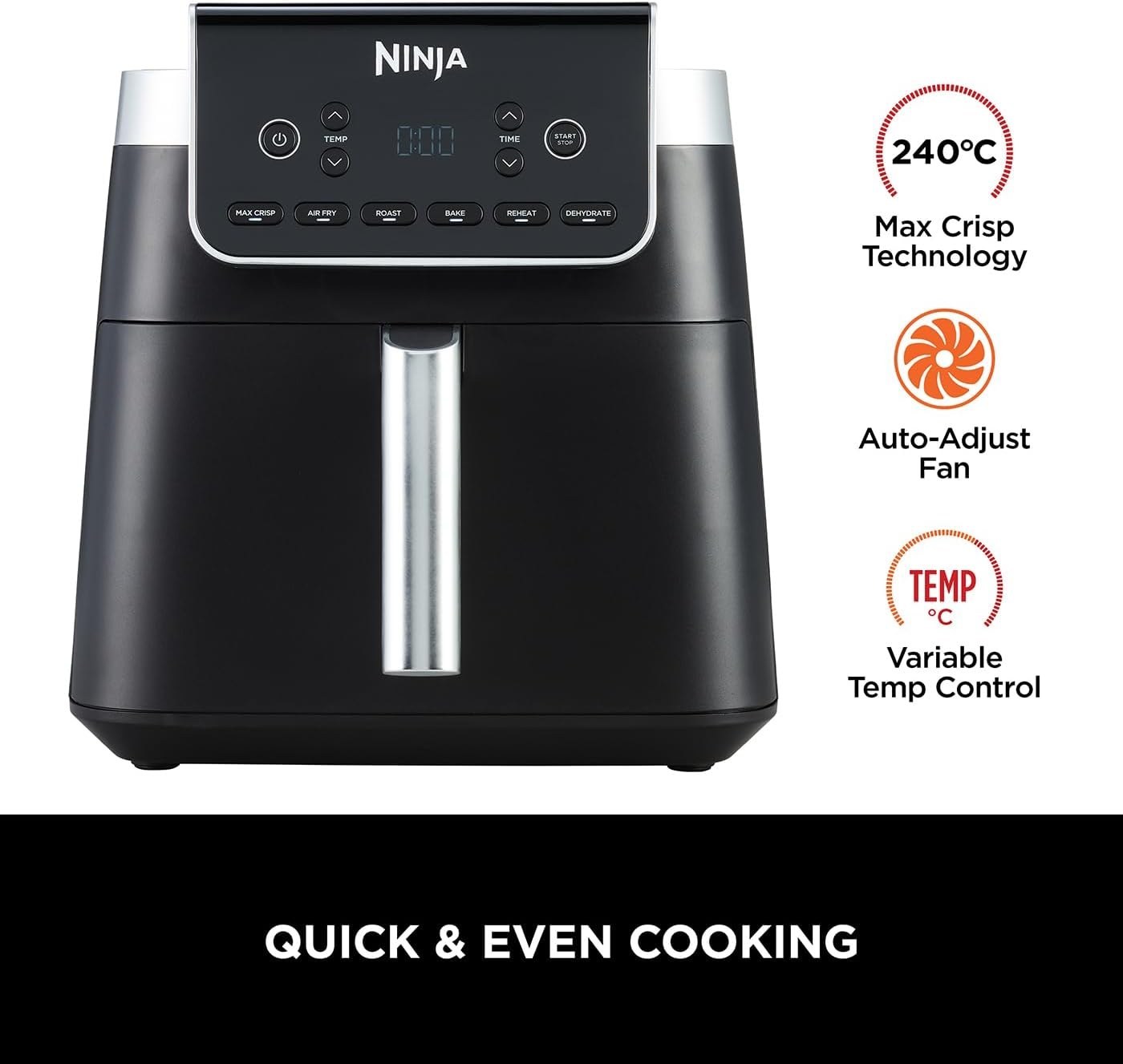 سرخ کن بدون روغن نینجا مدل NINJA AF180 - تصویر 6